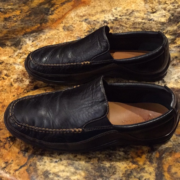 Cole Haan black wide extremely cushioned loafers